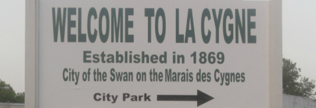Welcome Sign La Cygne