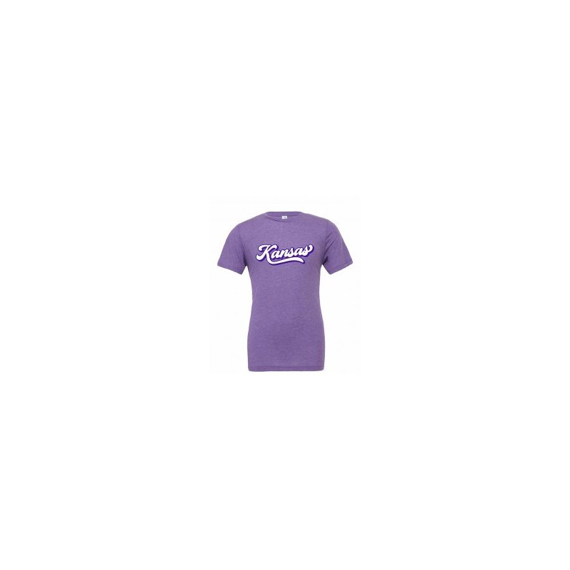 Kansas T-Shirt-Purple Kansas T-Shirt-Purple