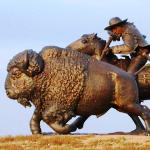 Charlie Norton's Buffalo Bill Bronze Sculpture, Oakley